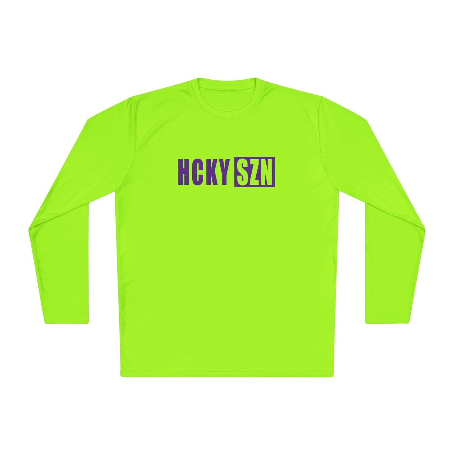 HCKY SZN Performance Long Sleeve Tee (Purple Logo) - Various Colors