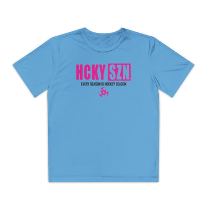 Every Season is HCKY SZN Youth Competitor Tee (Hot Pink Logo) - Various Colors