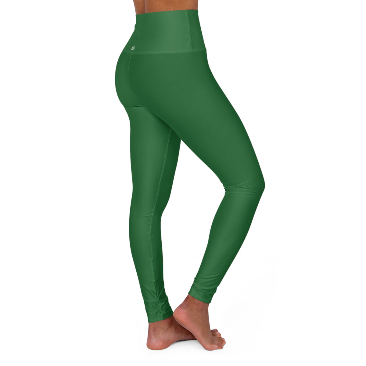HCKY SZN High Waisted Yoga Leggings (Juniper Green)