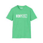 HCKY SZN Softstyle Tee Shirt (Heather Irish Green)