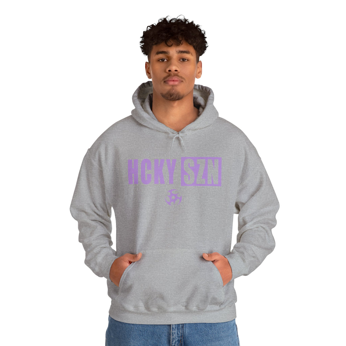 HCKY SZN (Lavender Logo) Hooded Sweatshirt - Various Colors