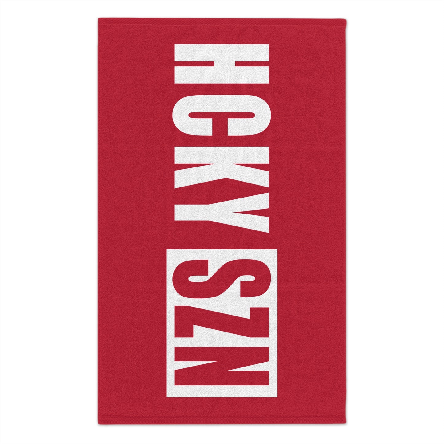 HCKY SZN 11x18 Skate Towel (Red) Hockey Towel