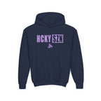 Youth HCKY SZN (Lavender Logo) Hooded Sweatshirt - Various Colors