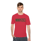 HCKYSZN (Flagship Logo) Adult Performance Tee - Red/Forest Green
