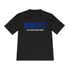 HCKYSZN Every Season Adult Performance Tee - Black/Royal Blue