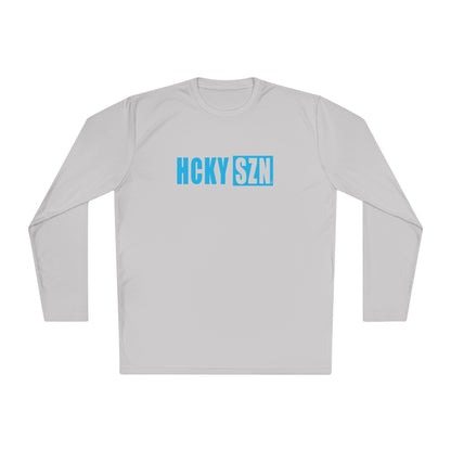 HCKY SZN Performance Long Sleeve Tee (Sky Blue Logo) - Various Colors