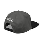 Upside Down HCKY SZN Embroidered Snapback Hat (Black/Charcoal)