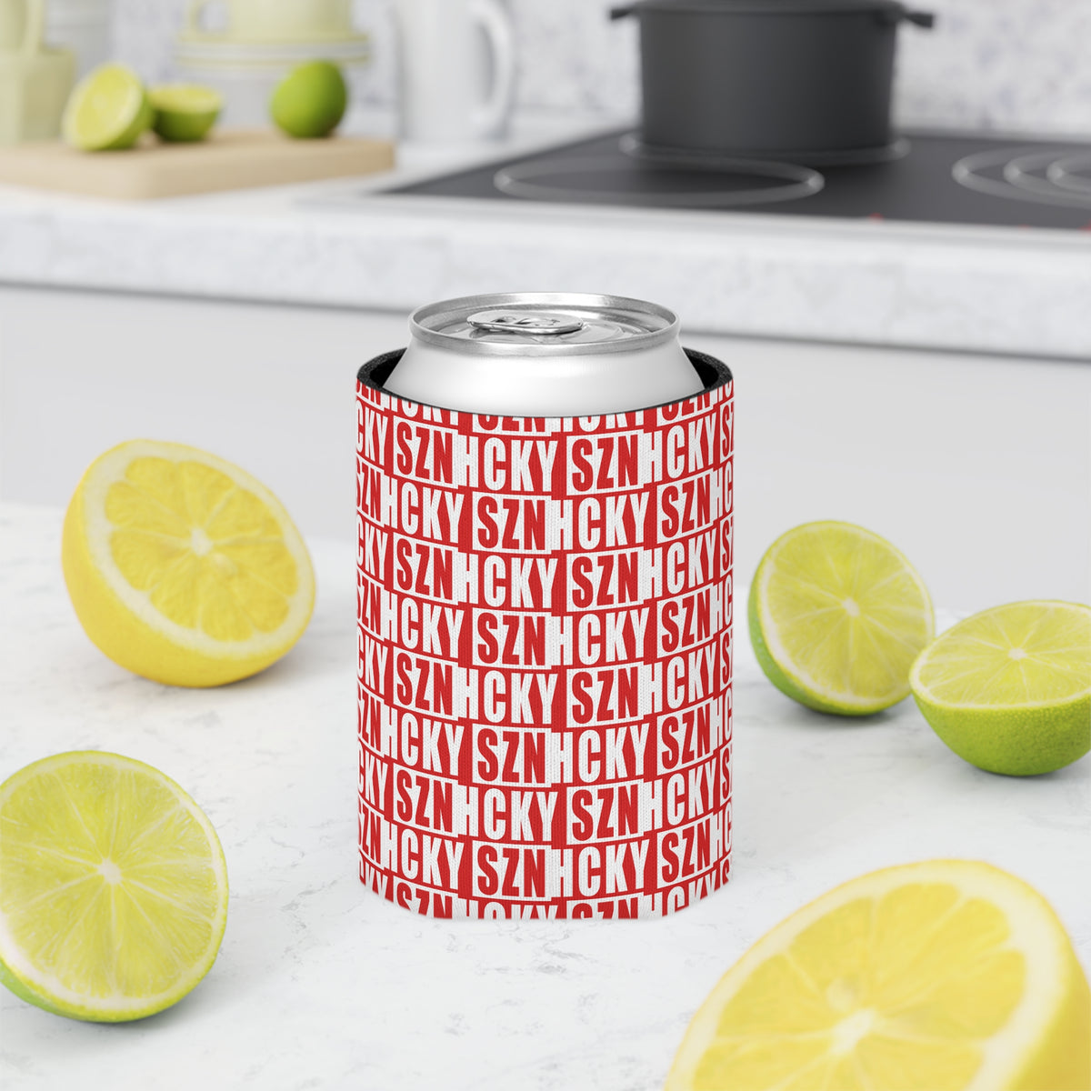 HCKY SZN AOP Can Cooler - Red