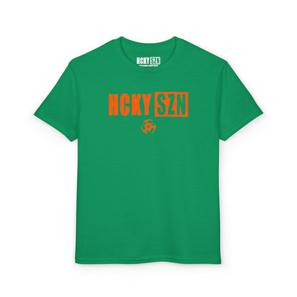 Youth HCKY SZN DryBlend Tee Shirt (Orange Logo) - Various Colors