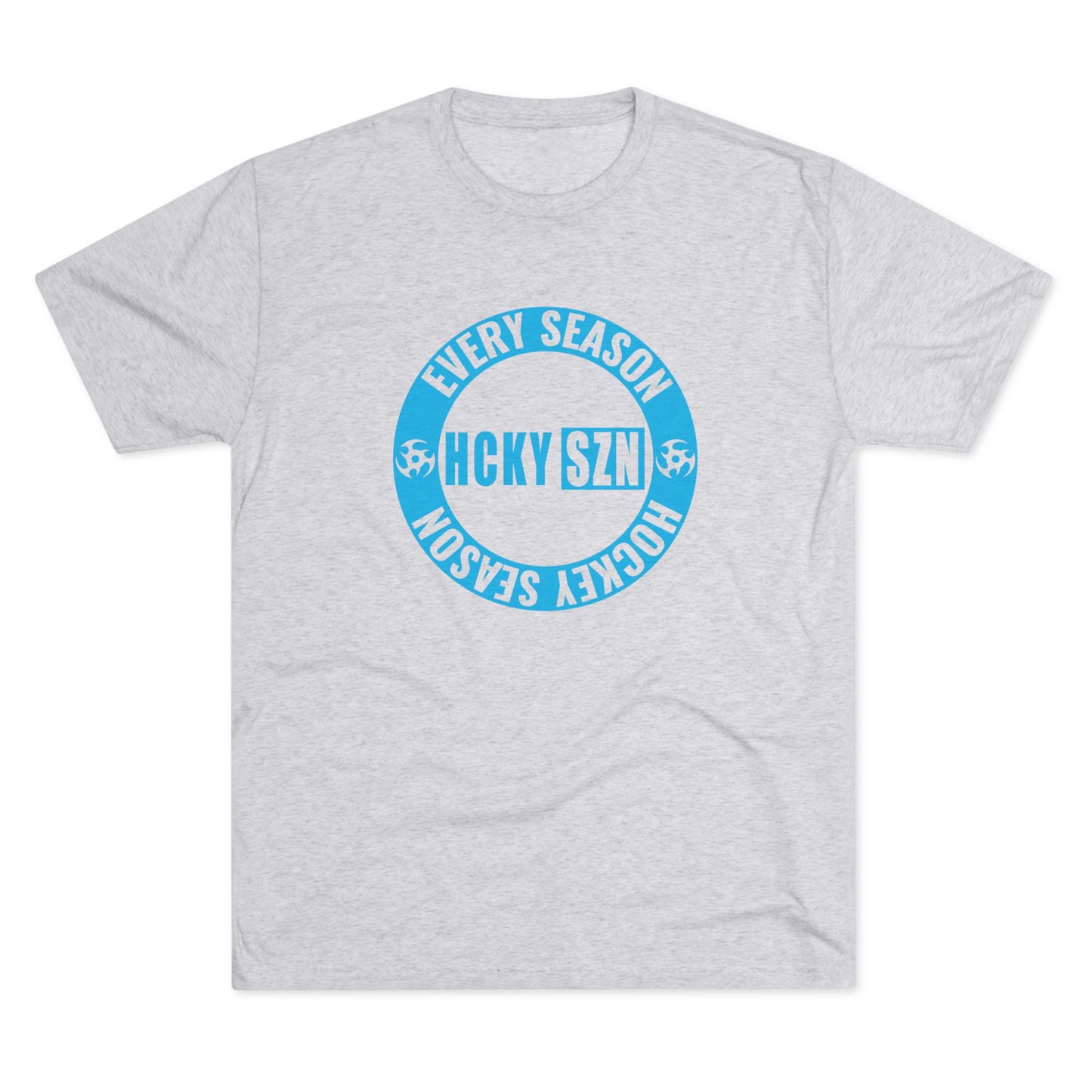 HCKY SZN Circle Logo TriBlend Tee Shirt (Sky Blue) - Various Colors