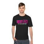 HCKYSZN Every Season Adult Performance Tee - Black/Hot Pink