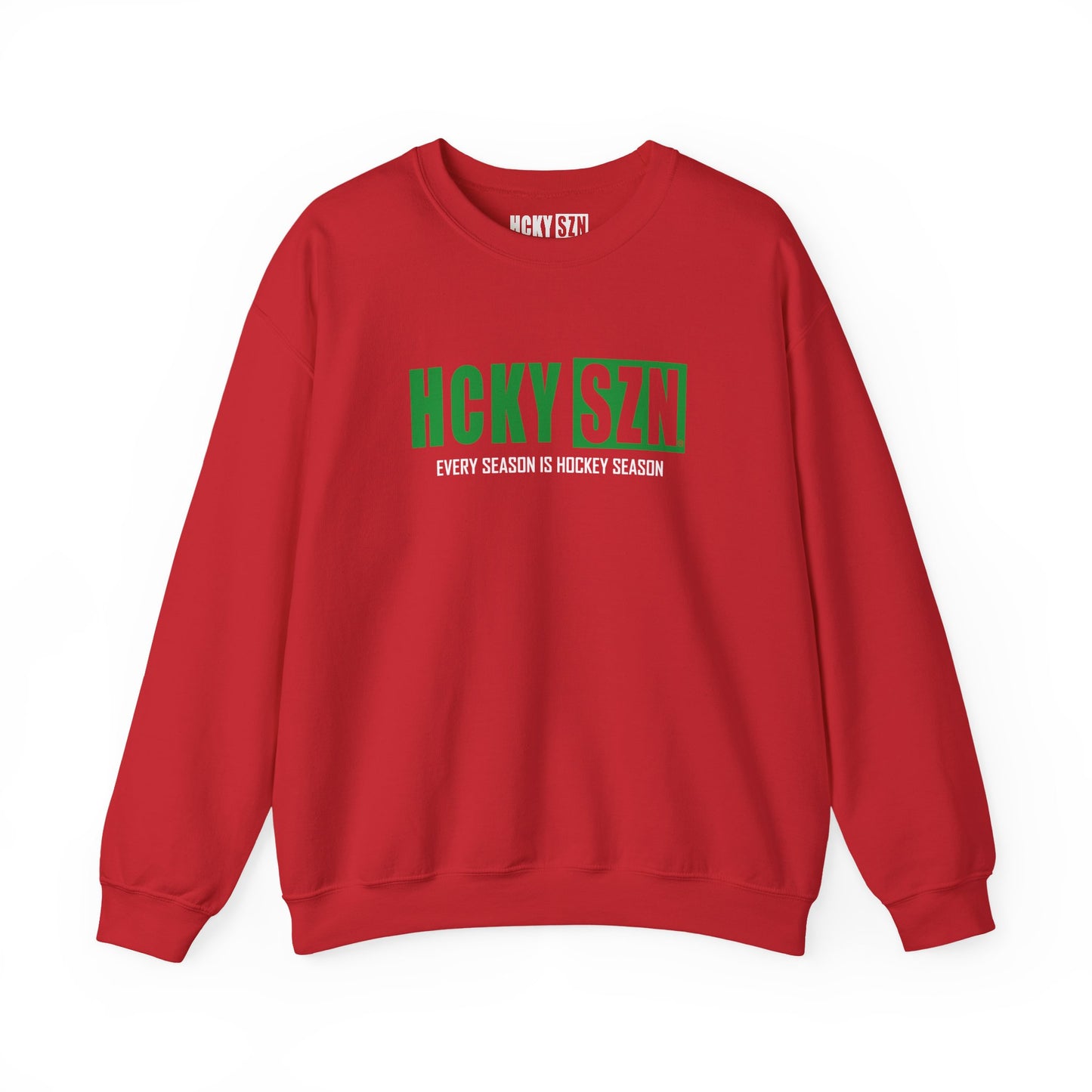 HCKY SZN Crewneck Sweatshirt (Green Logo) - Various Colors