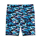 HKY SZN High Waisted Workout Shorts (Lightning Camo)