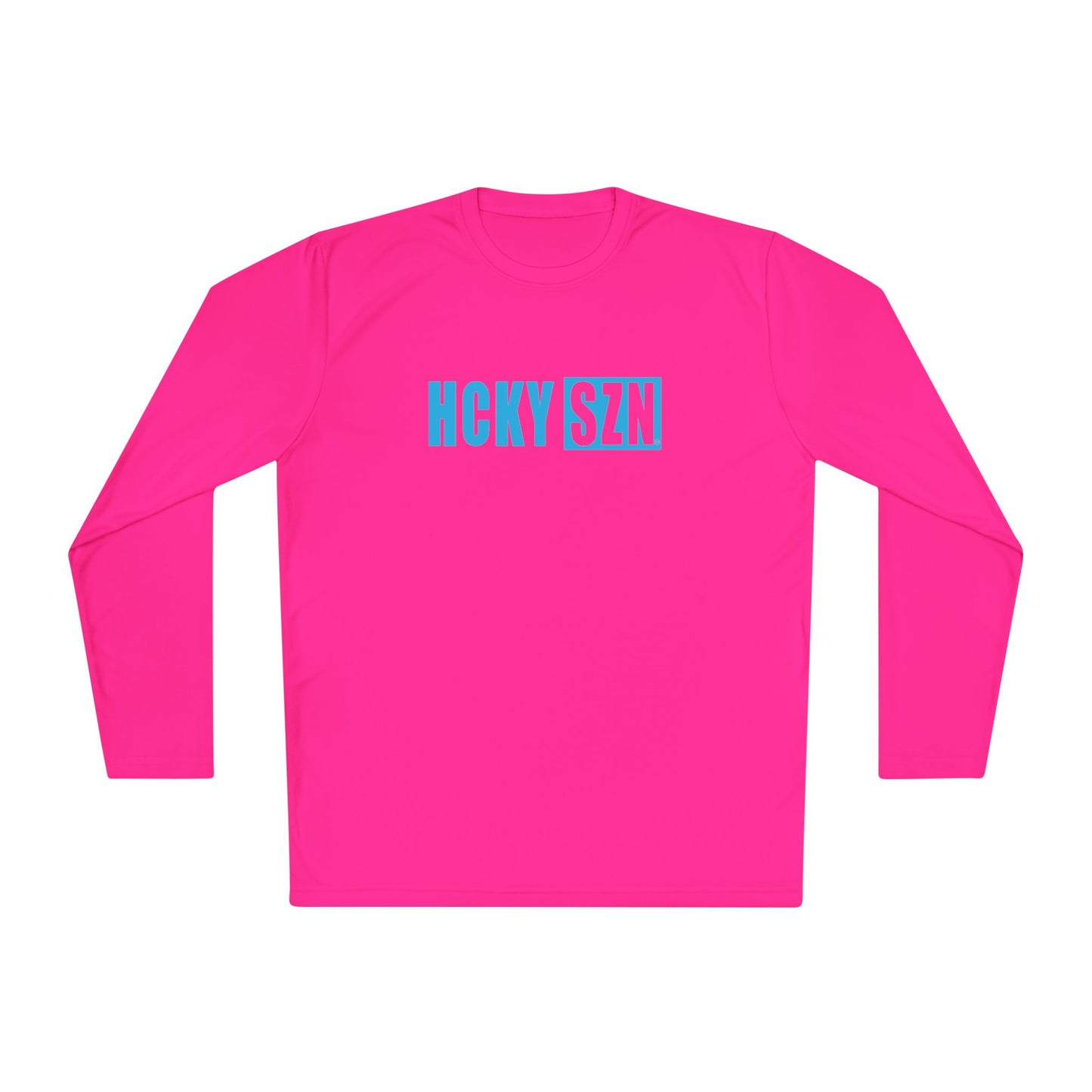 HCKY SZN Performance Long Sleeve Tee (Sky Blue Logo) - Various Colors