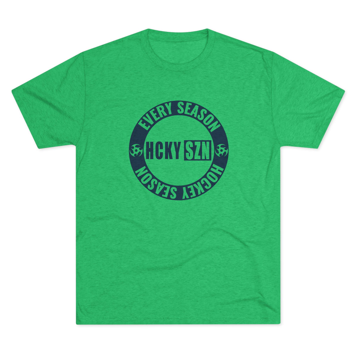 HCKY SZN Circle Logo TriBlend Tee Shirt (Navy) - Various Colors