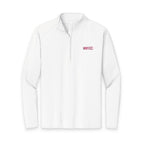 HCKY SZN Embroidered Quarter-Zip Pullover (White/Hot Pink)