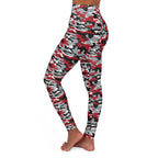 HCKY SZN High Waisted Yoga Leggings (Buckeye Camo)