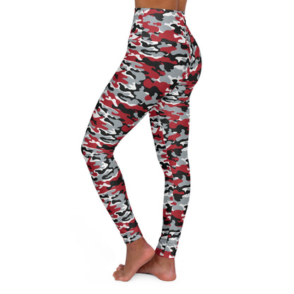 HCKY SZN High Waisted Yoga Leggings (Buckeye Camo)