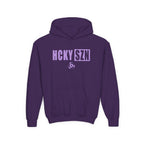 Youth HCKY SZN (Lavender Logo) Hooded Sweatshirt - Various Colors