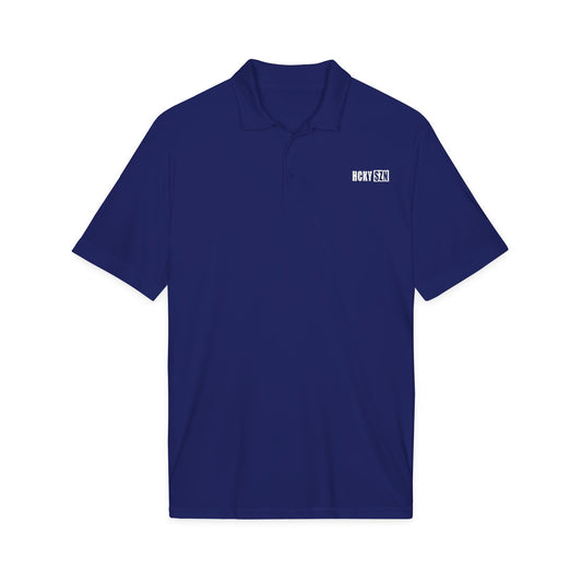HCKY SZN Embroidered Performance Hockey Polo (True Royal)