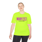 HCKYSZN (Deke Dangle) Adult Performance Tee - Neon Yellow/Fuchsia/Black