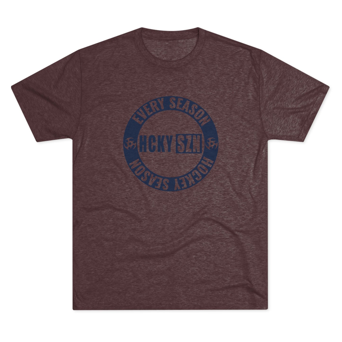 HCKY SZN Circle Logo TriBlend Tee Shirt (Navy) - Various Colors