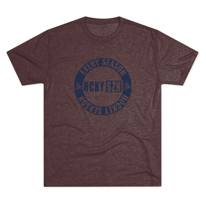 HCKY SZN Circle Logo TriBlend Tee Shirt (Navy) - Various Colors