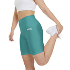HKY SZN High Waisted Workout Shorts (Minty Green)