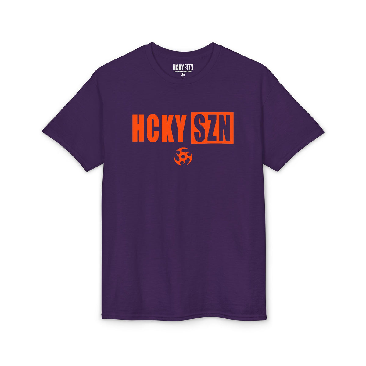 HCKY SZN Simple Star DryBlend Tee Shirt (Orange Logo) - Various Colors
