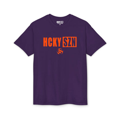HCKY SZN Simple Star DryBlend Tee Shirt (Orange Logo) - Various Colors
