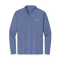 HCKY SZN Embroidered Quarter-Zip Pullover (Heather Navy/White)