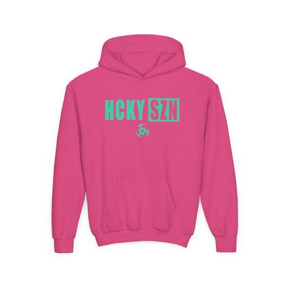Youth HCKY SZN (Seafoam Logo) Hooded Sweatshirt - Various Colors