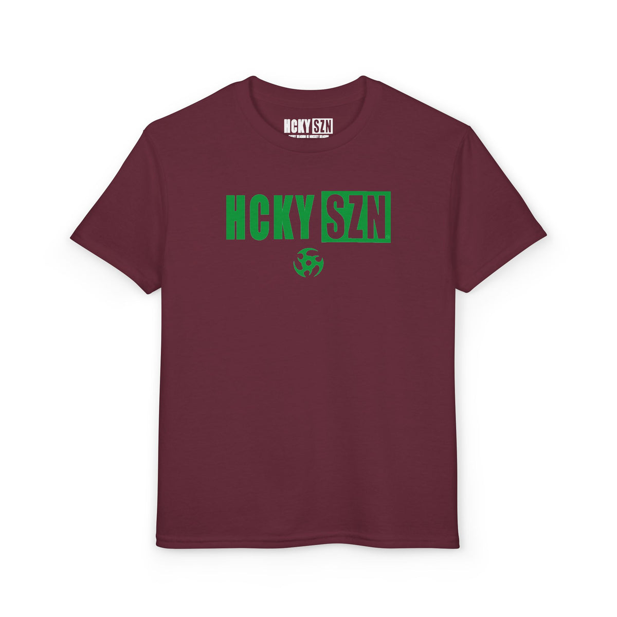 Youth HCKY SZN DryBlend Tee Shirt (Green Logo) - Various Colors