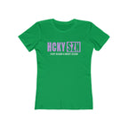 Every Season Is Hockey Season Women's Boyfriend Tee (Lavender Logo) - Various Colors