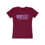 Every Season Is Hockey Season Women's Boyfriend Tee (Lavender Logo) - Various Colors