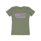 Every Season Is Hockey Season Women's Boyfriend Tee (Lavender Logo) - Various Colors