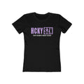 Every Season Is Hockey Season Women's Boyfriend Tee (Lavender Logo) - Various Colors