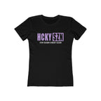 Every Season Is Hockey Season Women's Boyfriend Tee (Lavender Logo) - Various Colors