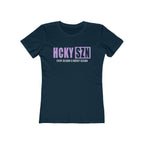Every Season Is Hockey Season Women's Boyfriend Tee (Lavender Logo) - Various Colors