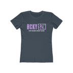 Every Season Is Hockey Season Women's Boyfriend Tee (Lavender Logo) - Various Colors