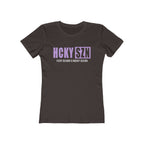 Every Season Is Hockey Season Women's Boyfriend Tee (Lavender Logo) - Various Colors