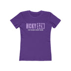 Every Season Is Hockey Season Women's Boyfriend Tee (Lavender Logo) - Various Colors