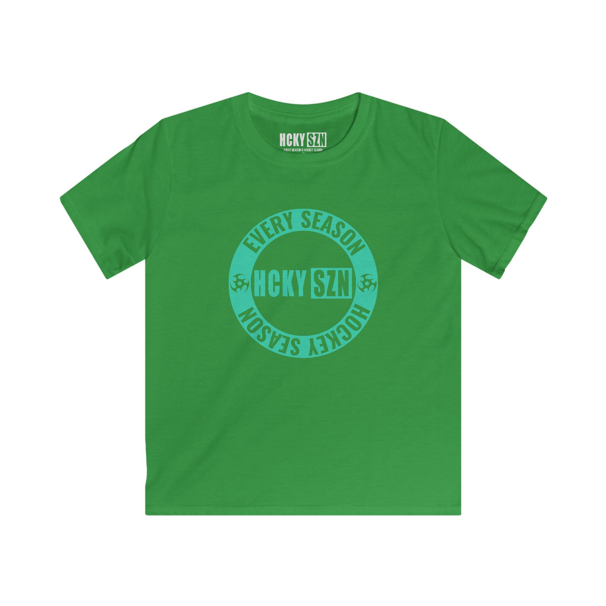 Youth Circle SZN Softstyle Tee (Seafoam Logo) - Various Colors