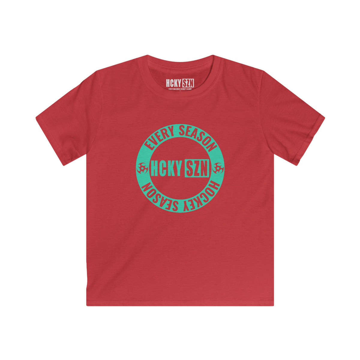Youth Circle SZN Softstyle Tee (Seafoam Logo) - Various Colors