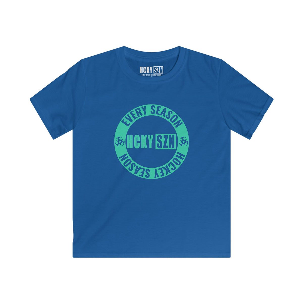 Youth Circle SZN Softstyle Tee (Seafoam Logo) - Various Colors
