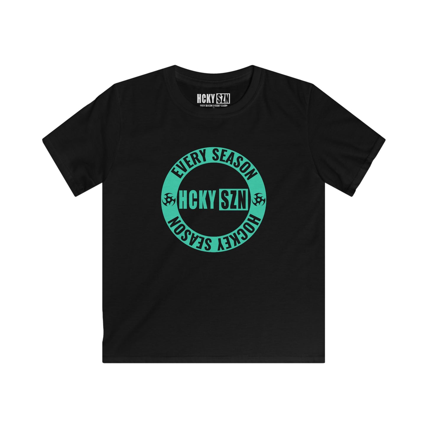 Youth Circle SZN Softstyle Tee (Seafoam Logo) - Various Colors