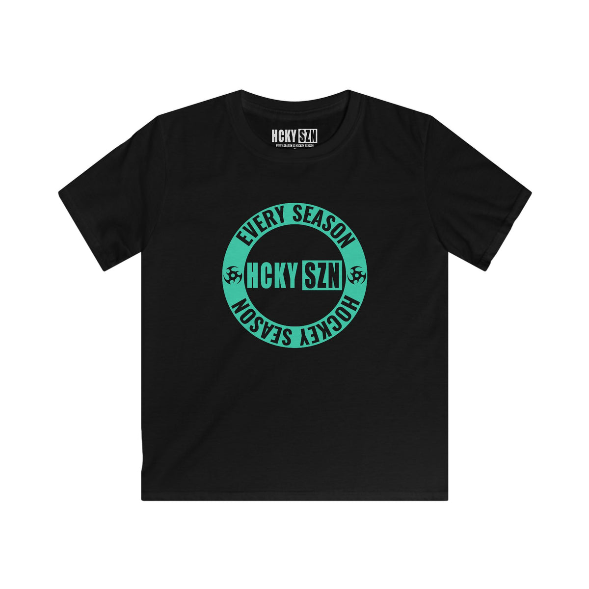 Youth Circle SZN Softstyle Tee (Seafoam Logo) - Various Colors