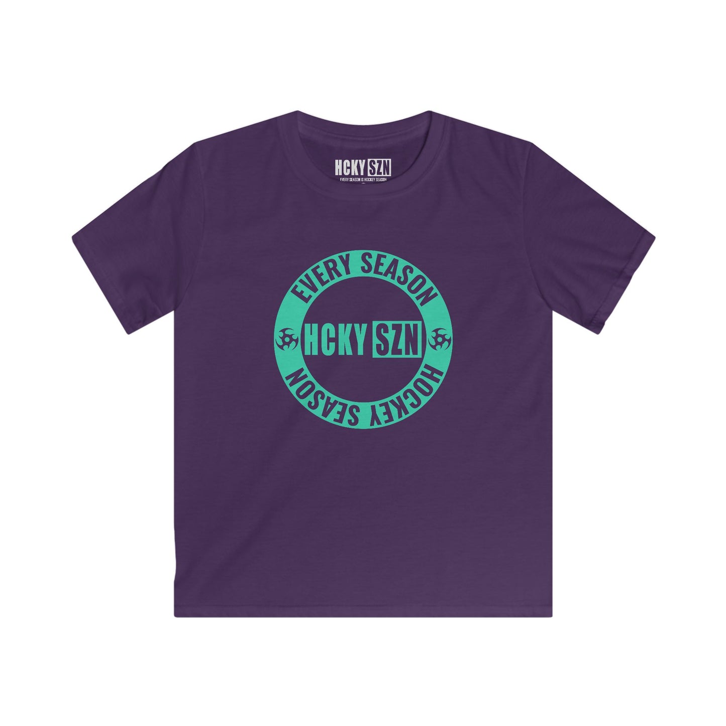 Youth Circle SZN Softstyle Tee (Seafoam Logo) - Various Colors