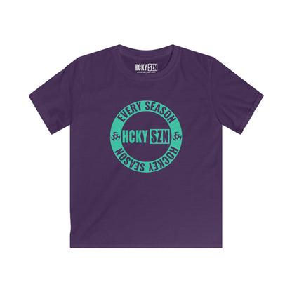 Youth Circle SZN Softstyle Tee (Seafoam Logo) - Various Colors