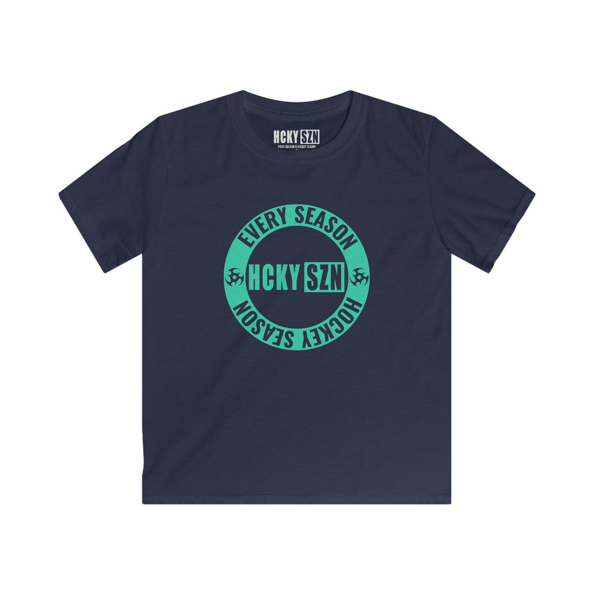 Youth Circle SZN Softstyle Tee (Seafoam Logo) - Various Colors